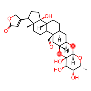 19-Oxo-14-hydroxy-3β,2α-[[(2S,3S,4R,5S,6R)-tetrahydro-3,4,5-trihydroxy-6-methyl-2H-pyran-3,2-diyl]bis(oxy)]-5α-card-20(22)-enolide