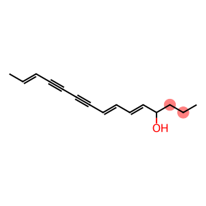 5,7,13-Pentadecatriene-9,11-diyn-4-ol, (E,E,E)- (8CI,9CI)