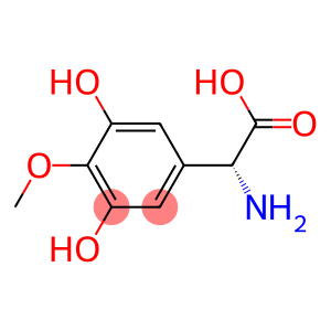 Benzeneacetic acid, alpha-amino-3,5-dihydroxy-4-methoxy-, (R)- (9CI)