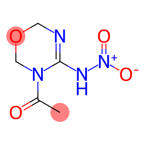 2H-1,3,5-Oxadiazin-4-amine,  3-acetyl-3,6-dihydro-N-nitro-  (9CI)
