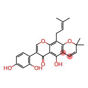 7-(2,4-Dihydroxyphenyl)-5-hydroxy-2,2-dimethyl-10-(3-methyl-2-butenyl)-2H,6H-benzo[1,2-b:5,4-b']dipyran-6-one