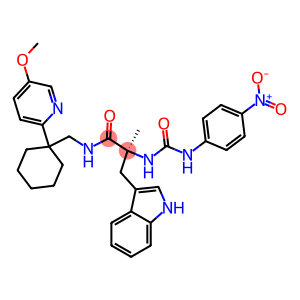 (S)-N-[[1-(5-METHOXY-2-PYRIDINYL)CYCLOHEXYL]METHYL]-A-METHYL-A-[[-(4-NITROPHENYL)AMINO]CARBONYL]AMINO-1H-INDOLE-3-PROPANAMIDE