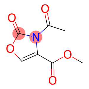 4-Oxazolecarboxylic  acid,  3-acetyl-2,3-dihydro-2-oxo-,  methyl  ester