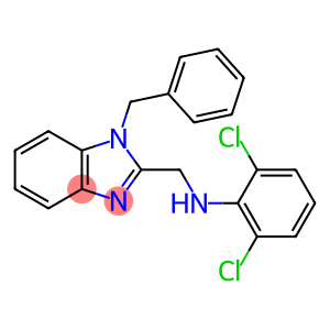 1H-Benzimidazole-2-methanamine, N-(2,6-dichlorophenyl)-1-(phenylmethyl)-