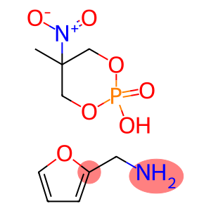 2-Furanmethanamine, compd. with 2-hydroxy-5-methyl-5-nitro-1,3,2-dioxaphosphorinane 2-oxide (1:1)