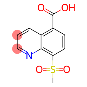 5-Quinolinecarboxylic  acid,  8-(methylsulfonyl)-