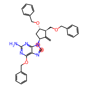 6-苄氧基-9-[(1S,3R,4S)-2-亚甲基-4-苄氧基-3-苄氧基甲基环戊基]-9H-嘌呤-2-胺