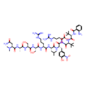 L-Arginine, N-(2-aminobenzoyl)-3-methyl-L-valyl-3-methyl-L-valyl-N,N-dimethyl-L-asparaginyl-L-alanyl-L-seryl-L-seryl-L-arginyl-L-leucyl-3-nitro-L-tyrosyl- (9CI)