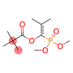 Propanoic acid,2,2-dimethyl-, 1-(dimethoxyphosphinyl)-2-methyl-1-propen-1-yl ester