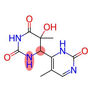 5-hydroxy-6-(4-(5'-methylpyrimidine-2'-one)dihydrothymine)