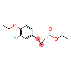 Cyclopropanecarboxylic acid, 2-(4-ethoxy-3-fluorophenyl)-, ethyl ester, (1R,2R)-rel-