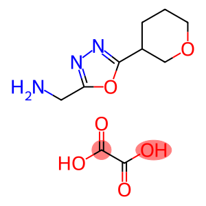 [5-(oxan-3-yl)-1,3,4-oxadiazol-2-yl]methanamine, oxalic acid