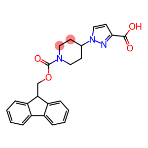 1-Piperidinecarboxylic acid, 4-(3-carboxy-1H-pyrazol-1-yl)-, 1-(9H-fluoren-9-ylmethyl) ester