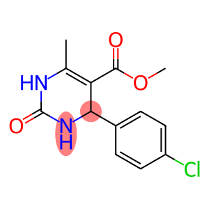 5-Pyrimidinecarboxylic acid, 4-(4-chlorophenyl)-1,2,3,4-tetrahydro-6-methyl-2-oxo-, methyl ester