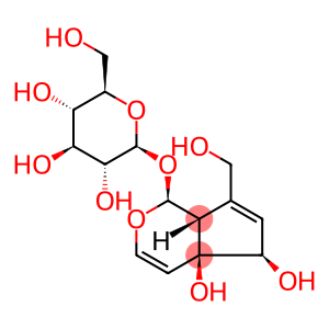 (2R,4R,5R,6S)-2-(hydroxymethyl)-6-{[(4aS,7aR)-7-(hydroxymethyl)-1,4a,5,7a-tetrahydrocyclopenta[c]pyran-1-yl]oxy}dihydro-2H-pyran-2,3,3,4,5(4H)-pentol (non-preferred name)