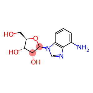 1H-Benzimidazol-4-amine, 1-β-D-ribofuranosyl-