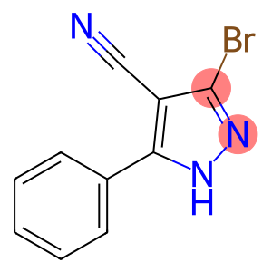 3-溴-5-苯基-1H-吡唑-4-甲腈
