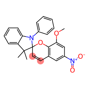 1-Phenyl-3,3-dimethyl-8'-methoxy-6'-nitrospiro[1H-indole-2(3H),2'-[2H-1]benzopyran]