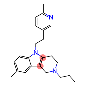 2,3,4,5-Tetrahydro-8-methyl-5-[2-(6-methyl-3-pyridyl)ethyl]-2-propyl-1H-pyrido[4,3-b]indole