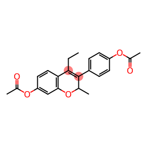 4-(7-Acetoxy-4-ethyl-2-methyl-2H-chromen-3-yl)phenyl acetate