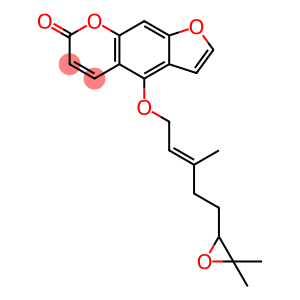 7H-Furo[3,2-g][1]benzopyran-7-one, 4-[[(2E)-5-(3,3-dimethyl-2-oxiranyl)-3-methyl-2-penten-1-yl]oxy]-