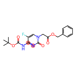 4-(N-Boc-amino)-5-fluoro-2-oxo-1(2H)-pyrimidineacetic acid benzyl ester