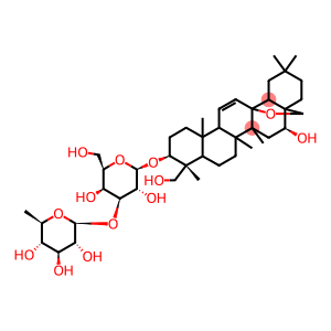 (3beta,13alpha,16beta,17alpha)-16,23-dihydroxy-13,28-epoxyolean-11-en-3-yl 6-deoxy-3-O-beta-D-glucopyranosyl-beta-D-galactopyranoside