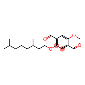 1,4-Benzenedicarboxaldehyde, 2-[(3,7-dimethyloctyl)oxy]-5-methoxy-