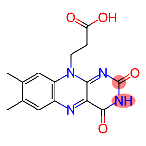 Benzo[g]pteridine-10(2H)-propanoic acid, 3,4-dihydro-7,8-dimethyl-2,4-dioxo-