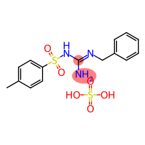 2-benzyl-1-(4-methylphenyl)sulfonyl-guanidine, sulfuric acid