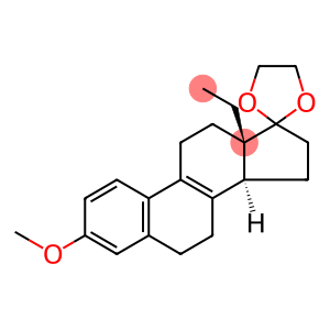 13-Ethyl-3-methoxygonane-1,3,5(10),8-tetraen-17-one cycltic ethyleneketal