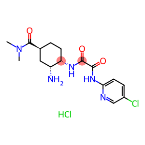 Ethanediamide, N1-[(1S,2R,4S)-2-amino-4-[(dimethylamino)carbonyl]cyclohexyl]-N2-(5-chloro-2-pyridinyl)-, hydrochloride (1:2)