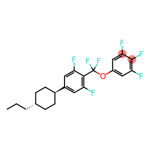 Propylcyclohexyl-2,6-difluorophenyl-difluoromethoxy-3,4,5-trifluorobenzene