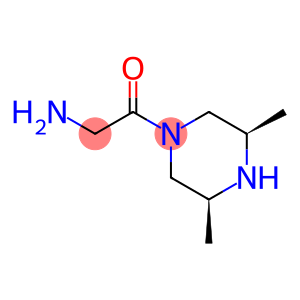 Piperazine, 1-(aminoacetyl)-3,5-dimethyl-, (3R,5S)-rel- (9CI)