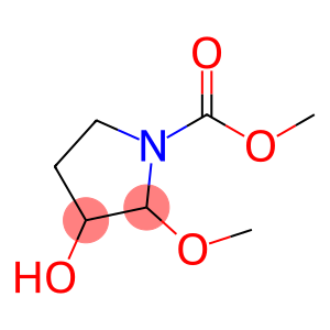 1-Pyrrolidinecarboxylic  acid,  3-hydroxy-2-methoxy-,  methyl  ester