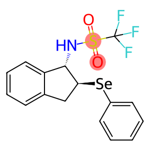 Methanesulfonamide, N-[(1S,2S)-2,3-dihydro-2-(phenylseleno)-1H-inden-1-yl]-1,1,1-trifluoro-