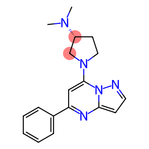 (3R)-N,N-Dimethyl-1-(5-phenylpyrazolo[1,5-a]pyrimidin-7-yl)-3-pyrrolidinamine