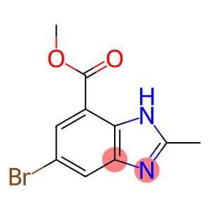 1H-Benzimidazole-7-carboxylic acid, 5-bromo-2-methyl-, methyl ester