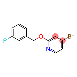 4-Bromo-2-(3-fluorobenzyloxy)pyridine