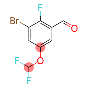 3-bromo-5-(difluoromethoxy)-2-fluorobenzaldehyde