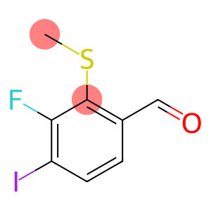 3-Fluoro-4-iodo-2-(methylthio)benzaldehyde