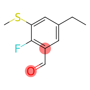 5-Ethyl-2-fluoro-3-(methylthio)benzaldehyde