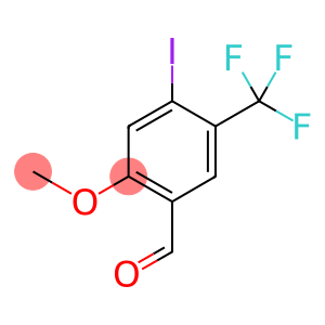 4-Iodo-2-methoxy-5-(trifluoromethyl)benzaldehyde