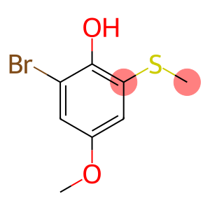 2-Bromo-4-methoxy-6-(methylthio)phenol