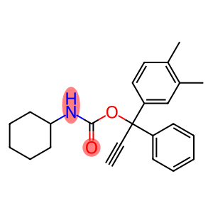 N-Cyclohexylcarbamic acid 1-phenyl-1-(3,4-xylyl)-2-propynyl