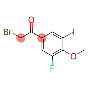 2-bromo-1-(3-fluoro-5-iodo-4-methoxyphenyl)ethanone