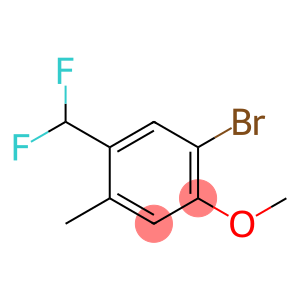 Benzene, 1-bromo-5-(difluoromethyl)-2-methoxy-4-methyl-