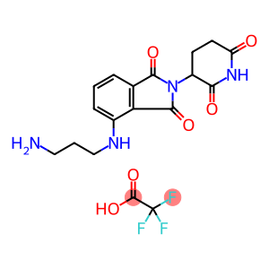 4-((3-aminopropyl)amino)-2-(2,6-dioxopiperidin-3-yl)isoindoline-1,3-dione,2,2,2-trifluoroacetic acid
