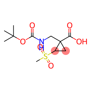 1-({[(tert-butoxy)carbonyl]amino}methyl)-2-methanesulfonylcyclopropane-1-carboxylic acid