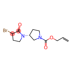 prop-2-enyl (3R)-3-(3-bromo-2-oxopyrrolidin-1-yl)pyrrolidine-1-carboxylate